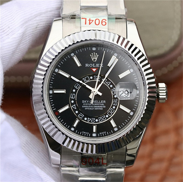 로렉스(ROLEX) 스카이드웰러 블랙다이얼 904L