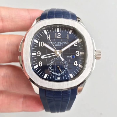 파텍필립(PATEK PHILIPPE)아쿠아넛 GMT 트래블타임 스틸 블루