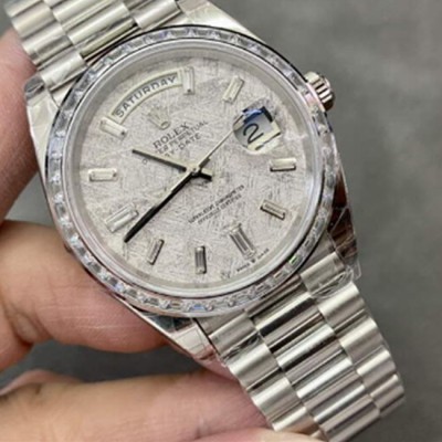 로렉스 레플리카 시계 [Premium] ROLEX 롤렉스 데이 데이트 40mm 메테오라이트 다이얼 오토매틱 메탈 시계 228396TBR